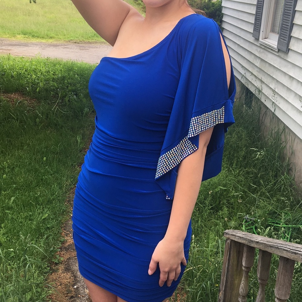A royal blue formal dress!